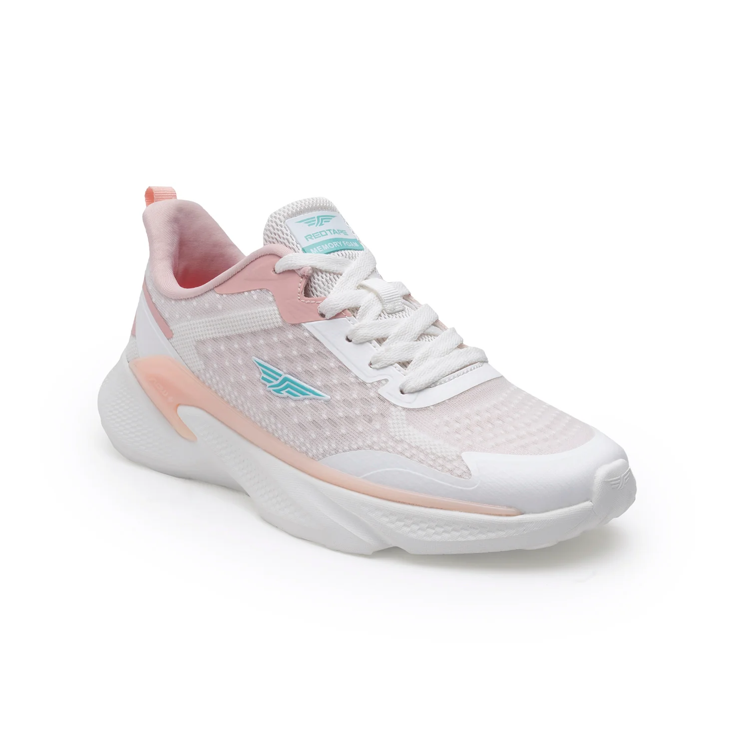 Women White & Pink Walking Shoes - Image 7