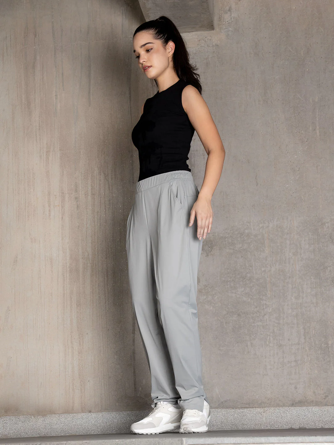 Womens Solid Active Pant - Image 3