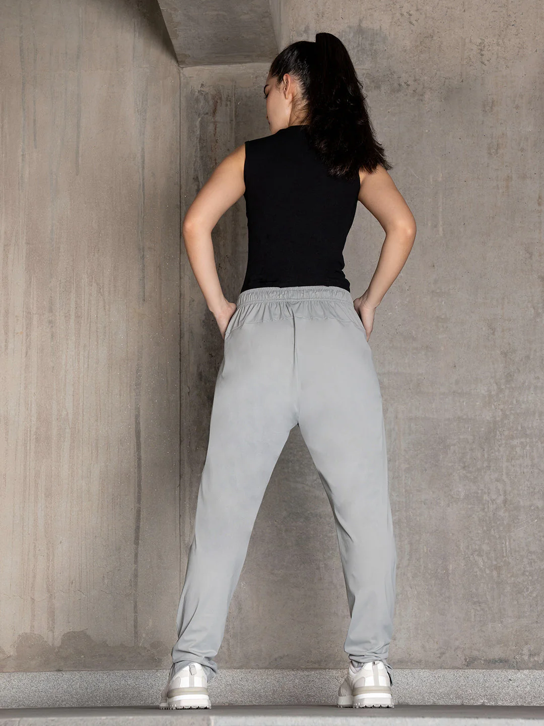 Womens Solid Active Pant - Image 4
