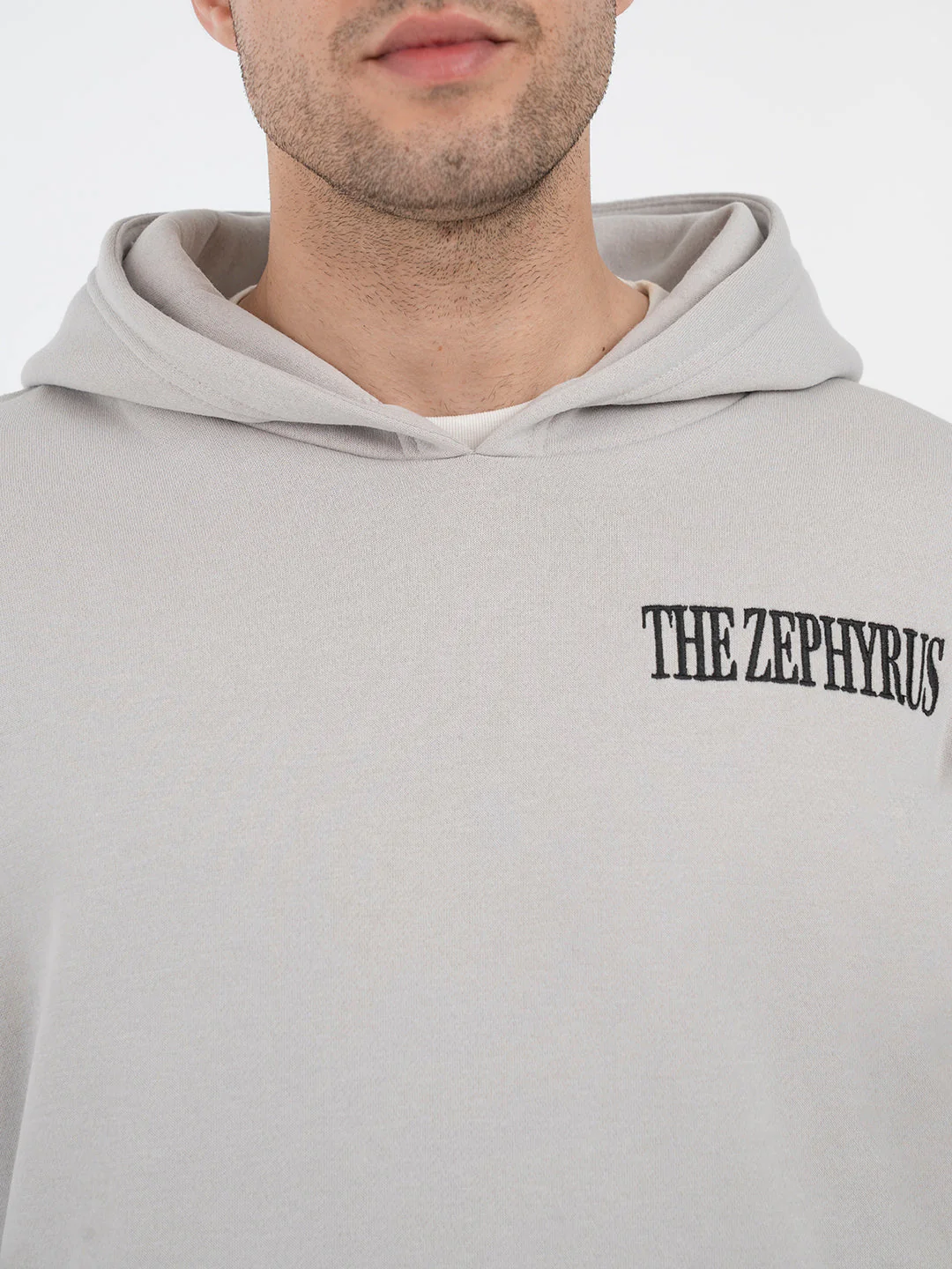Ice Grey Graphic Hoodie for Men | Everyday Comfort - Image 4