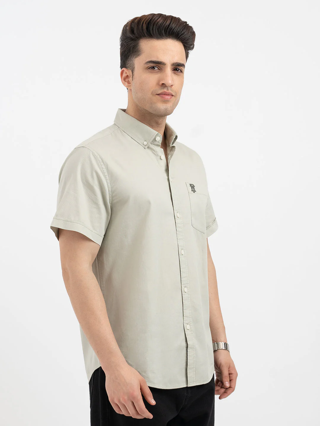 Red Tape Light Green Shirt for Men - Image 6
