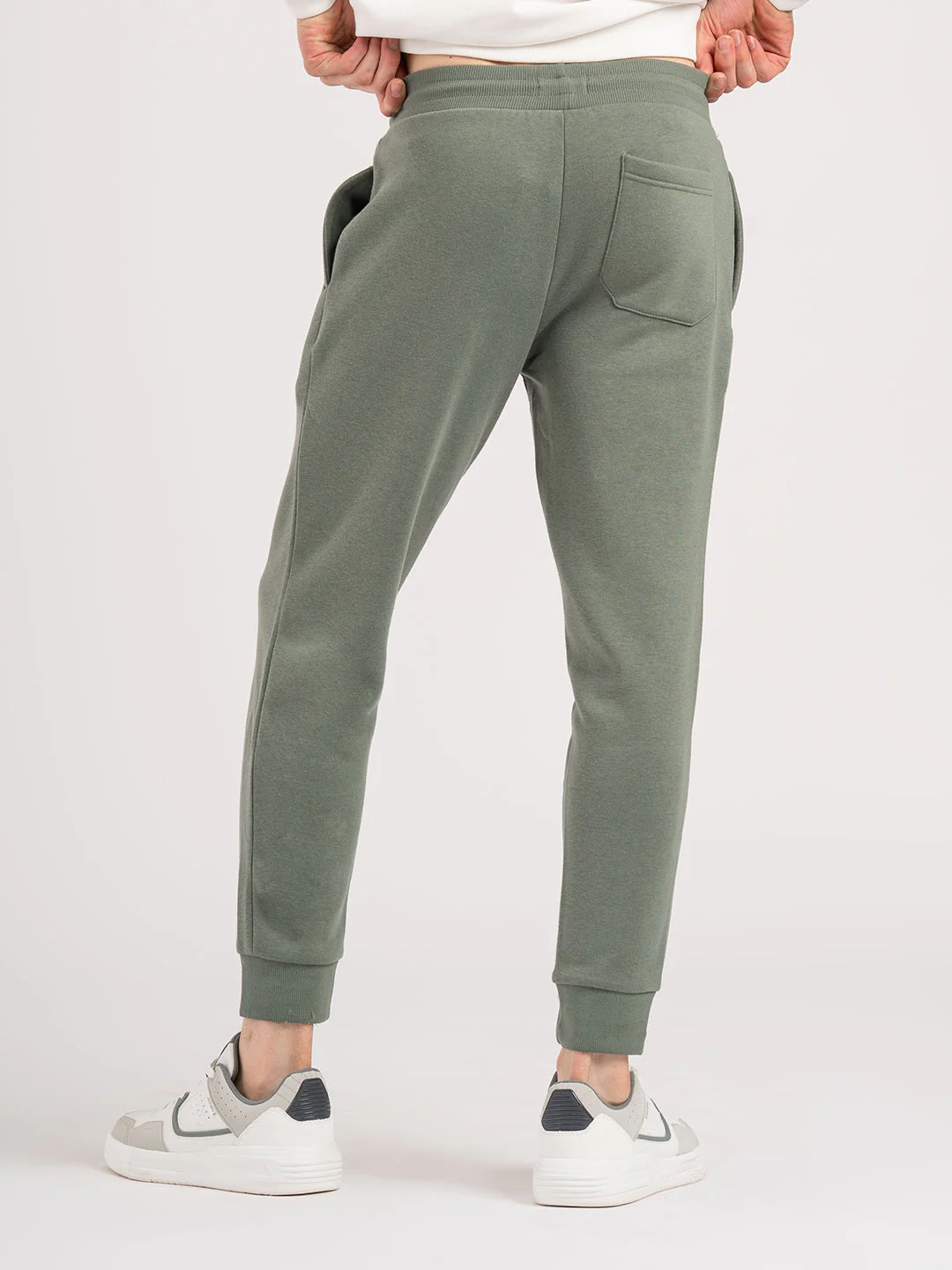 Men's Olive Active Wear Joggers - Image 3