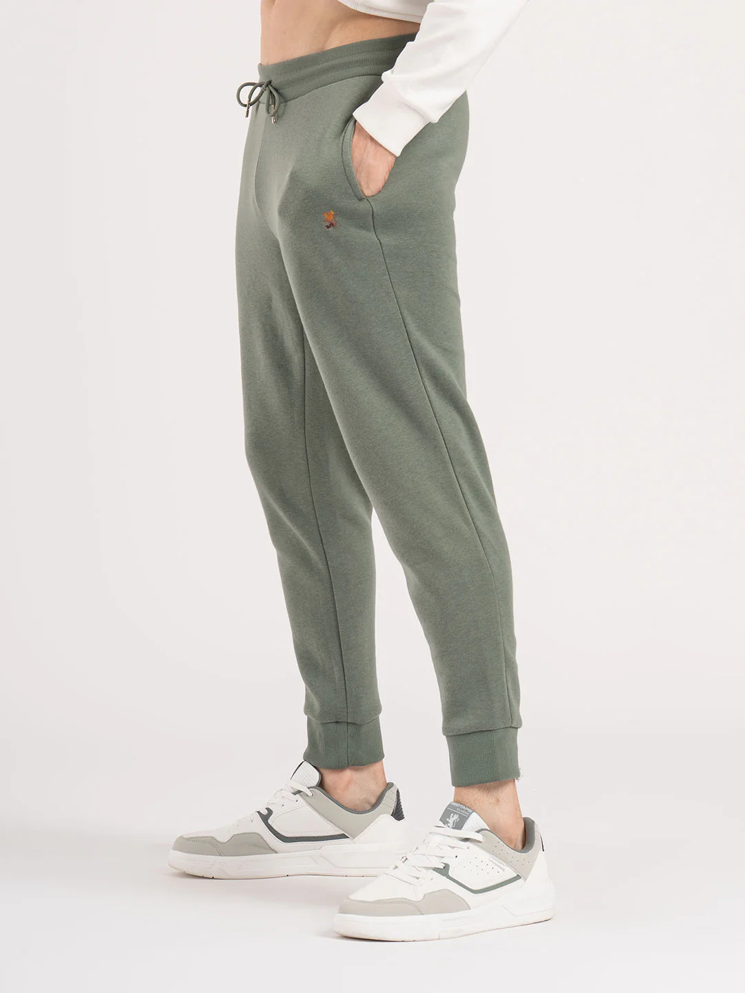 Men's Olive Active Wear Joggers - Image 6