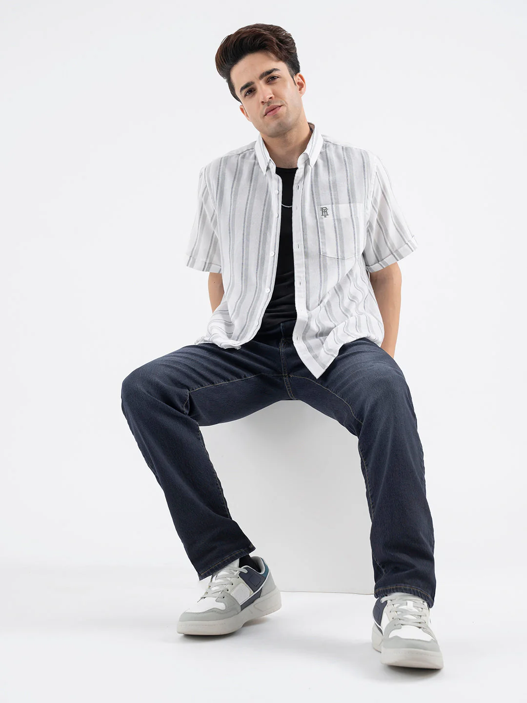 Men's Green Casual Half Sleeve Shirt - Image 5