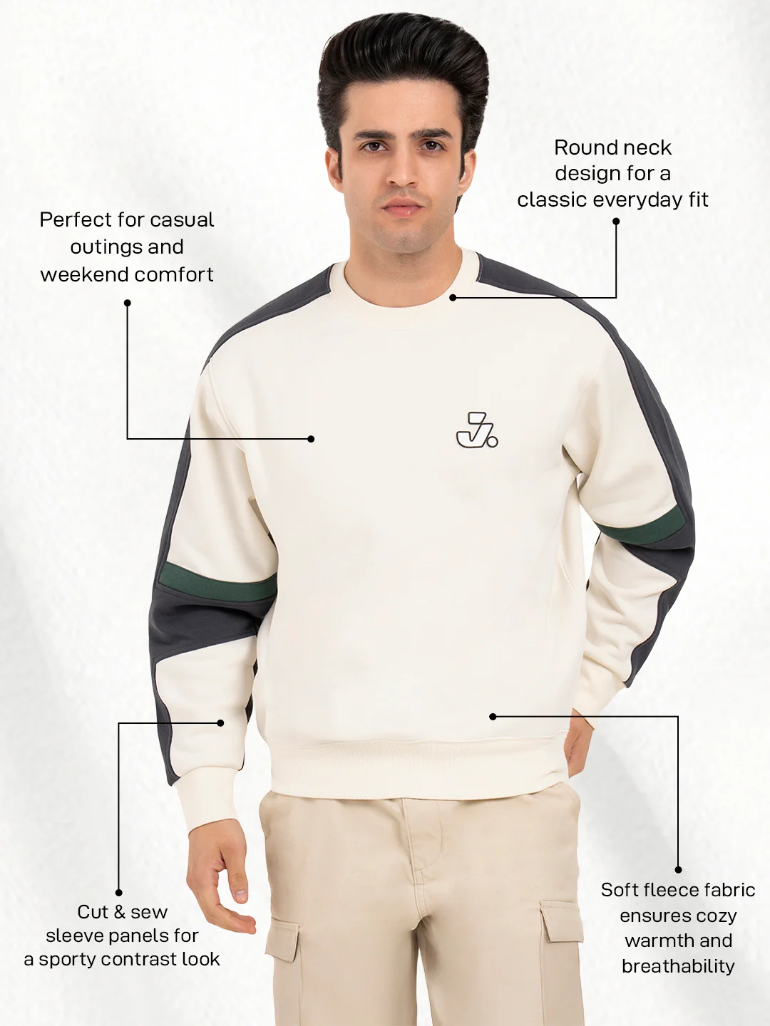 Men's Fleece Sweatshirt - Image 2