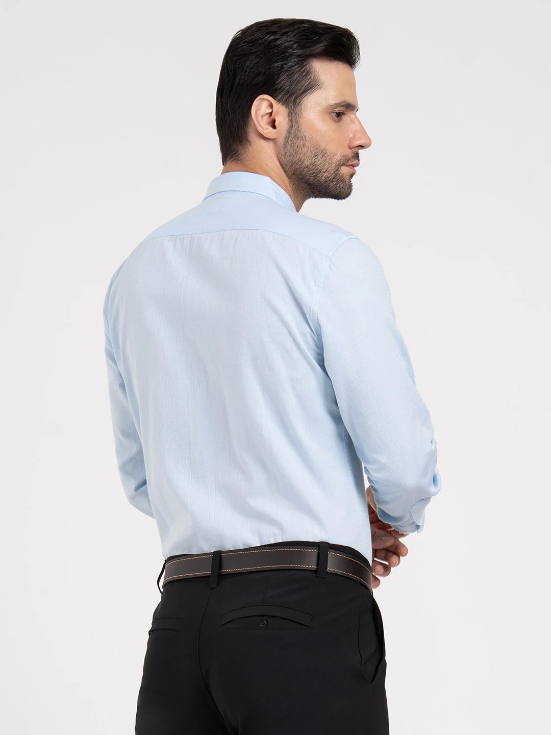 Mens Full Sleeve Dobby Shirt - Image 4