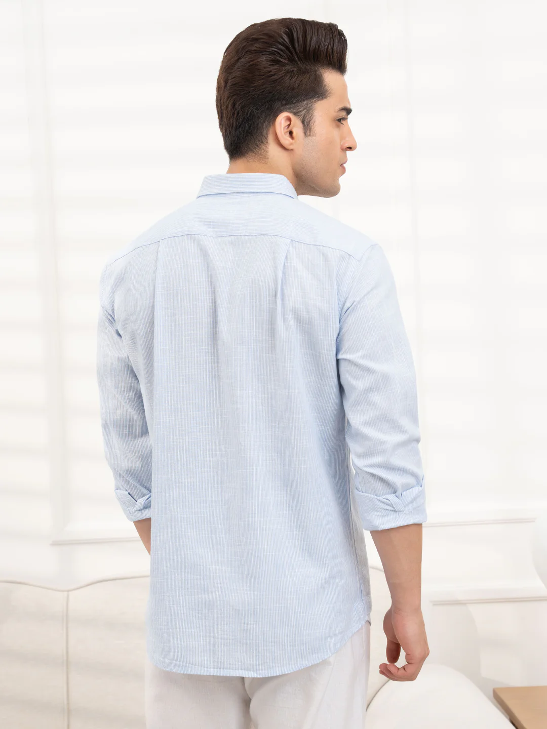Mens Full Sleeve Stripe Shirt - Image 5