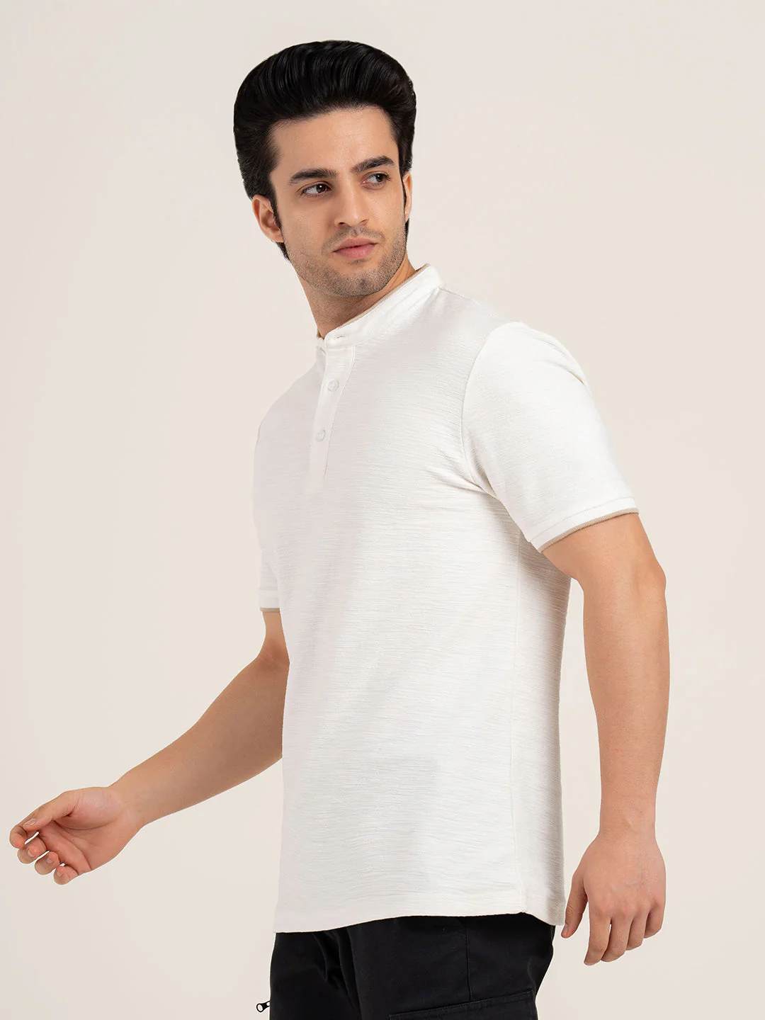 Menâ€™s Structure Henley T-Shirt - Image 4