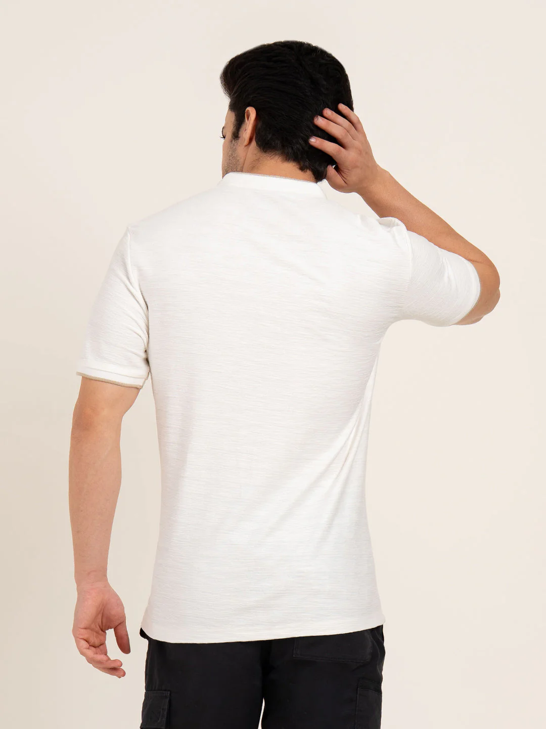 Menâ€™s Structure Henley T-Shirt - Image 5