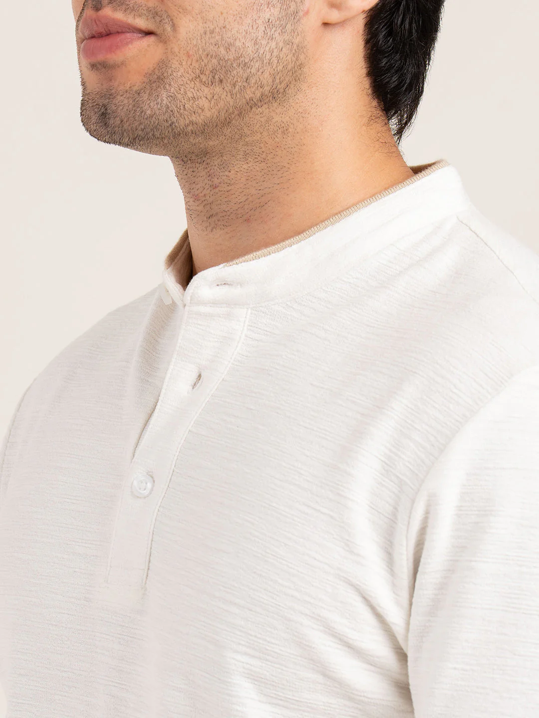 Menâ€™s Structure Henley T-Shirt - Image 6