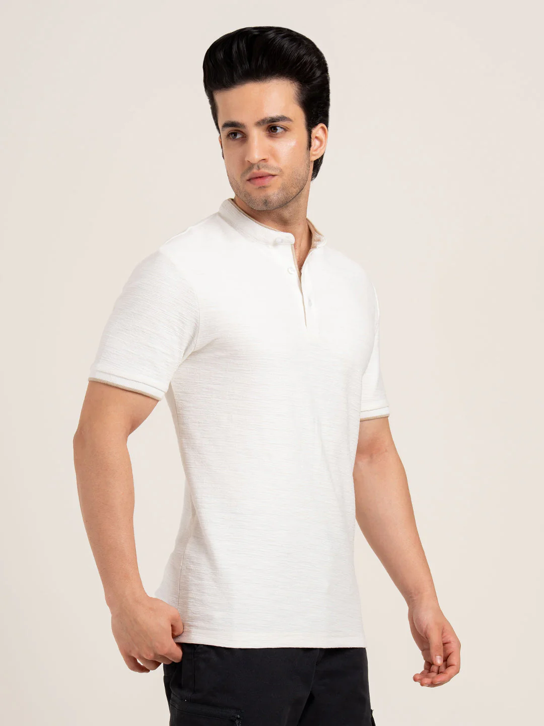 Menâ€™s Structure Henley T-Shirt - Image 8