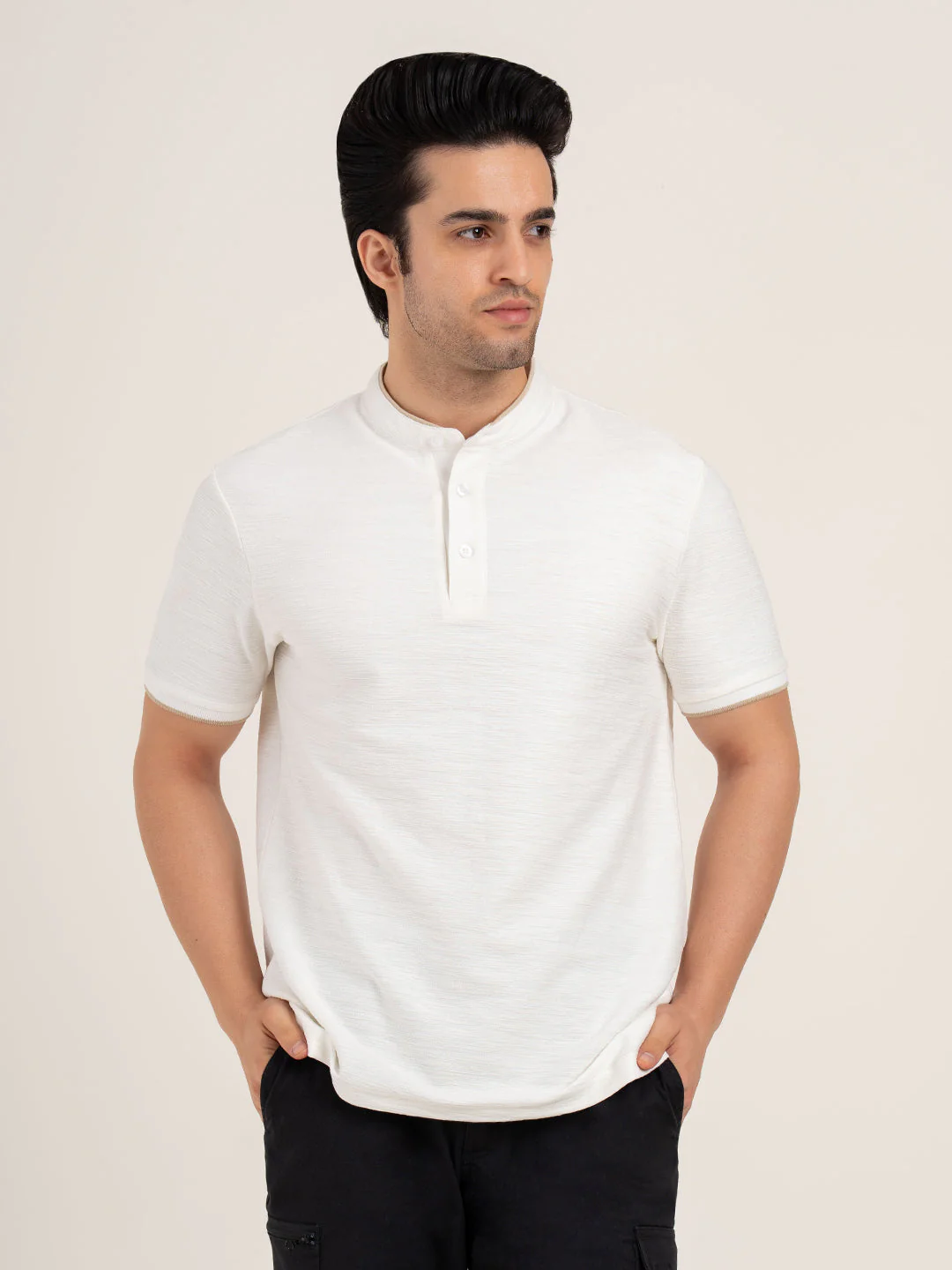 Menâ€™s Structure Henley T-Shirt - Image 9