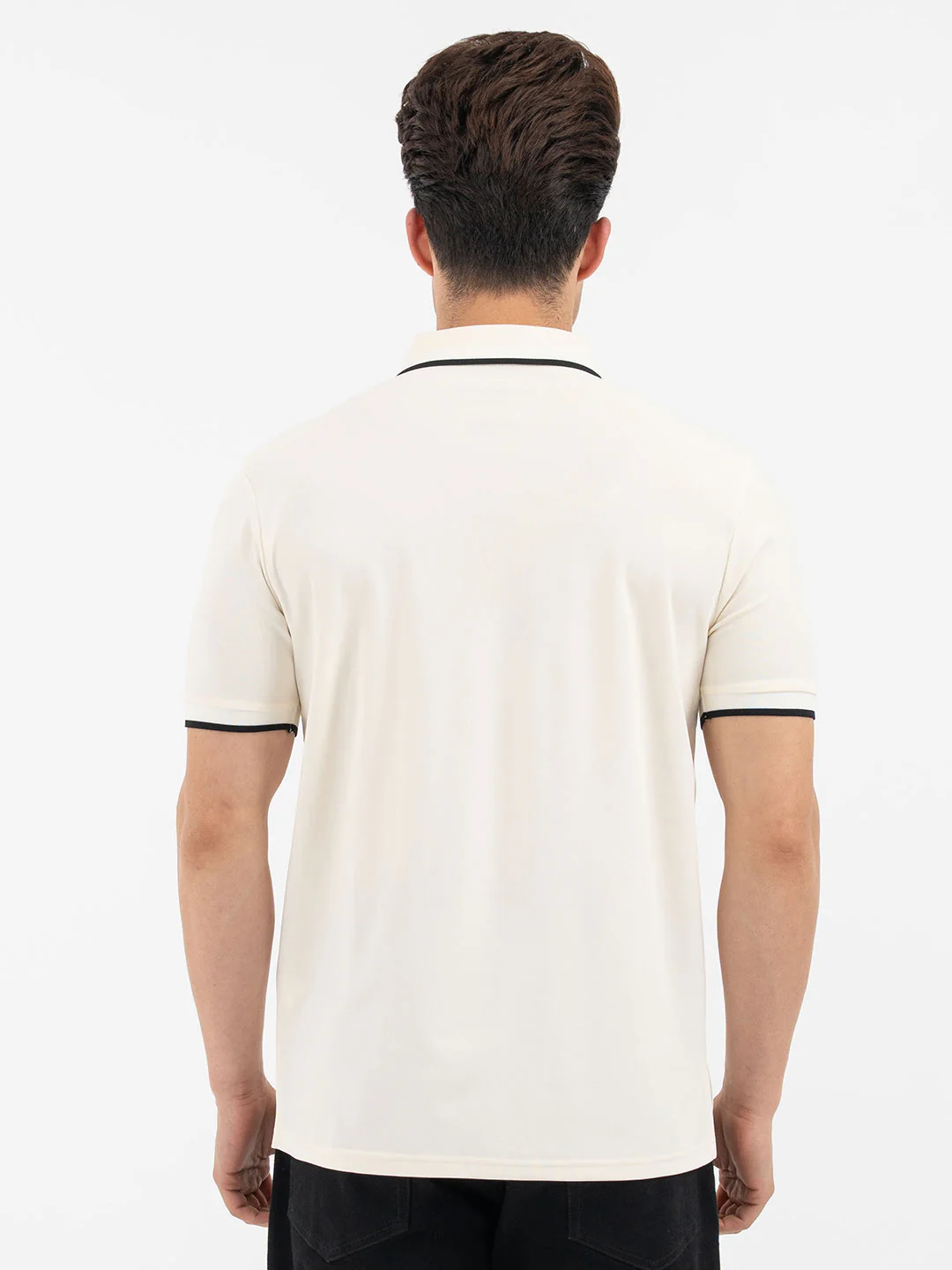 Red Tape Off White Polo T-Shirt for Men - Image 3