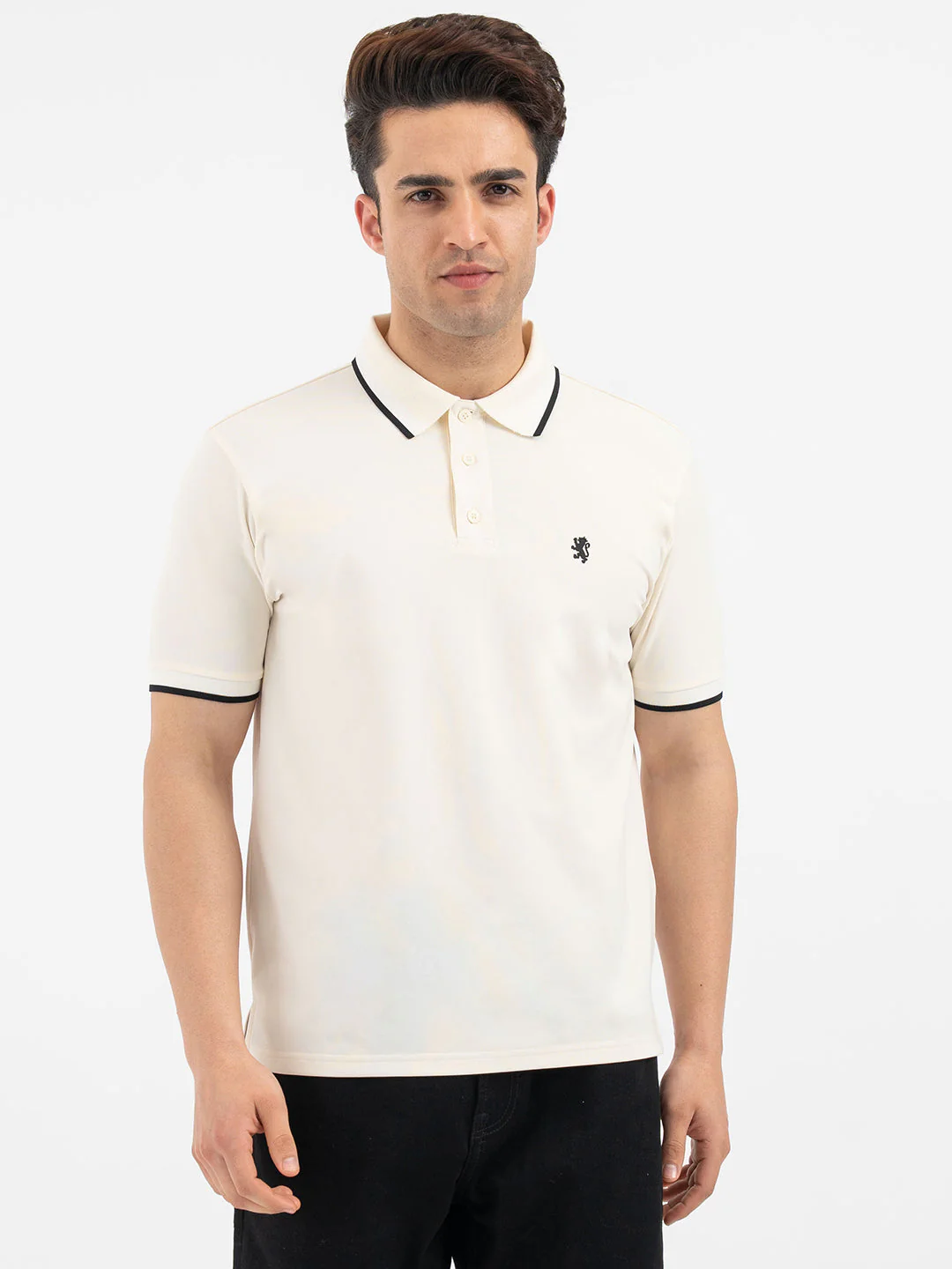 Red Tape Off White Polo T-Shirt for Men - Image 7
