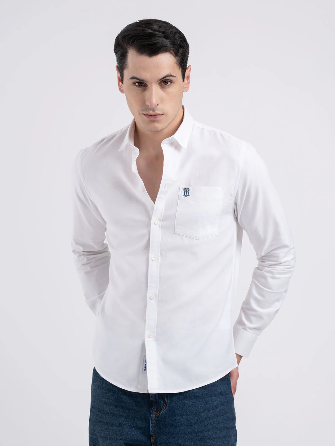 Oxford Solid Shirt for Men - Image 6