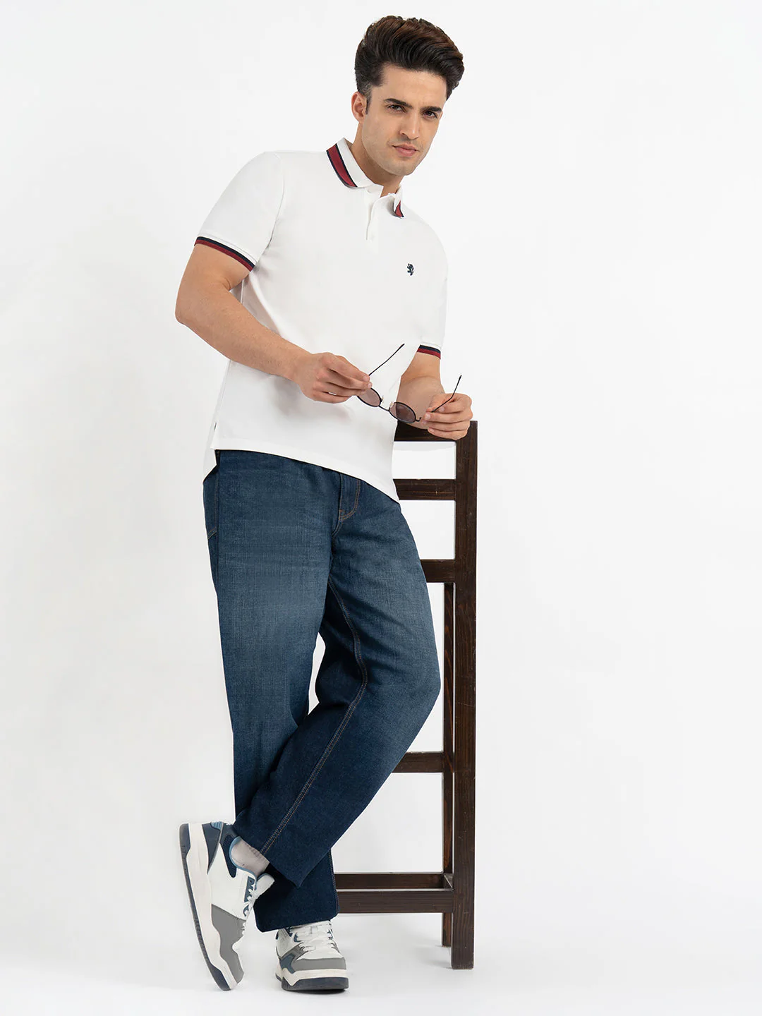Polo T Shirts for Men in White | Half Sleeve T Shirt - Image 5