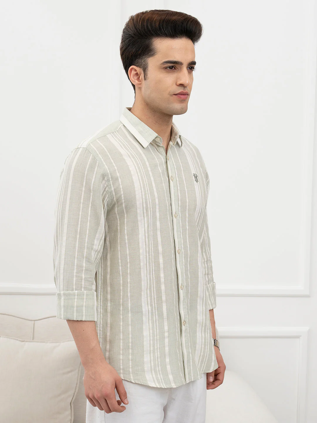 Sage Green Shirt Mens - Image 6
