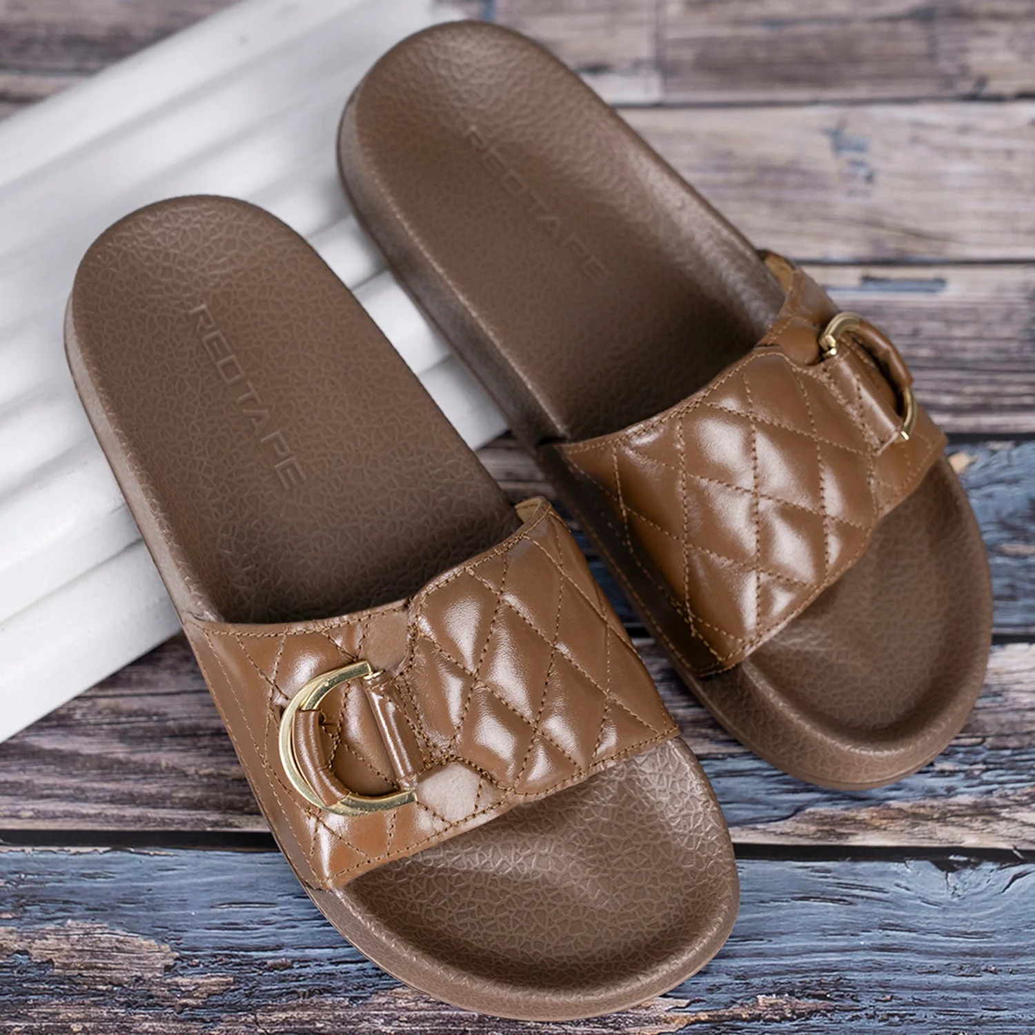 Sliders for Women with Leather Upper - Image 6
