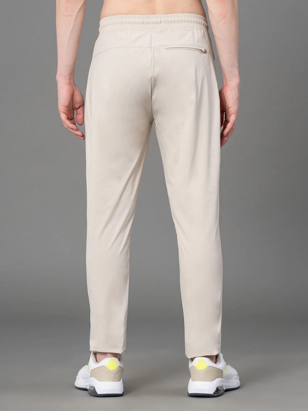 Off White Activewear Trackpants For Men - Image 3