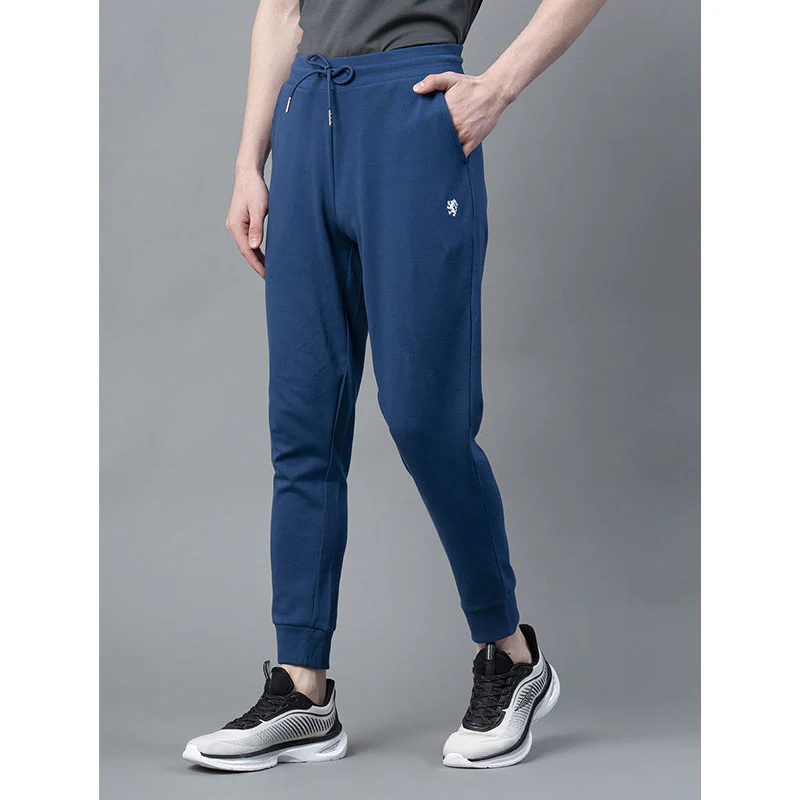 Airforce Blue Solid Jogger for Men - Image 2
