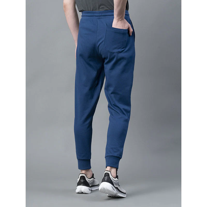 Airforce Blue Solid Jogger for Men - Image 3