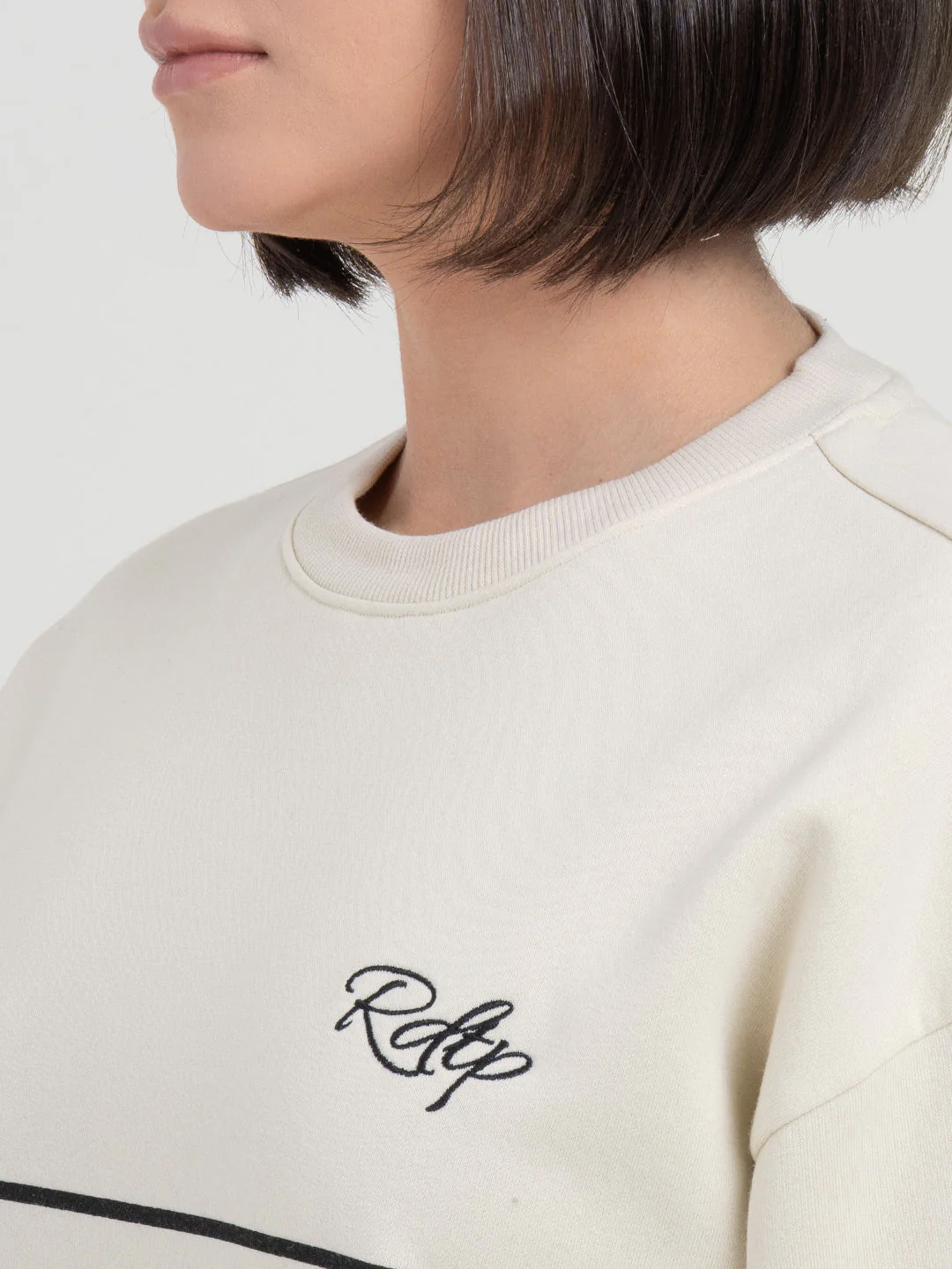 Beige Striped Sweatshirt for Women | Sweatshirt for Everyday Style - Image 6