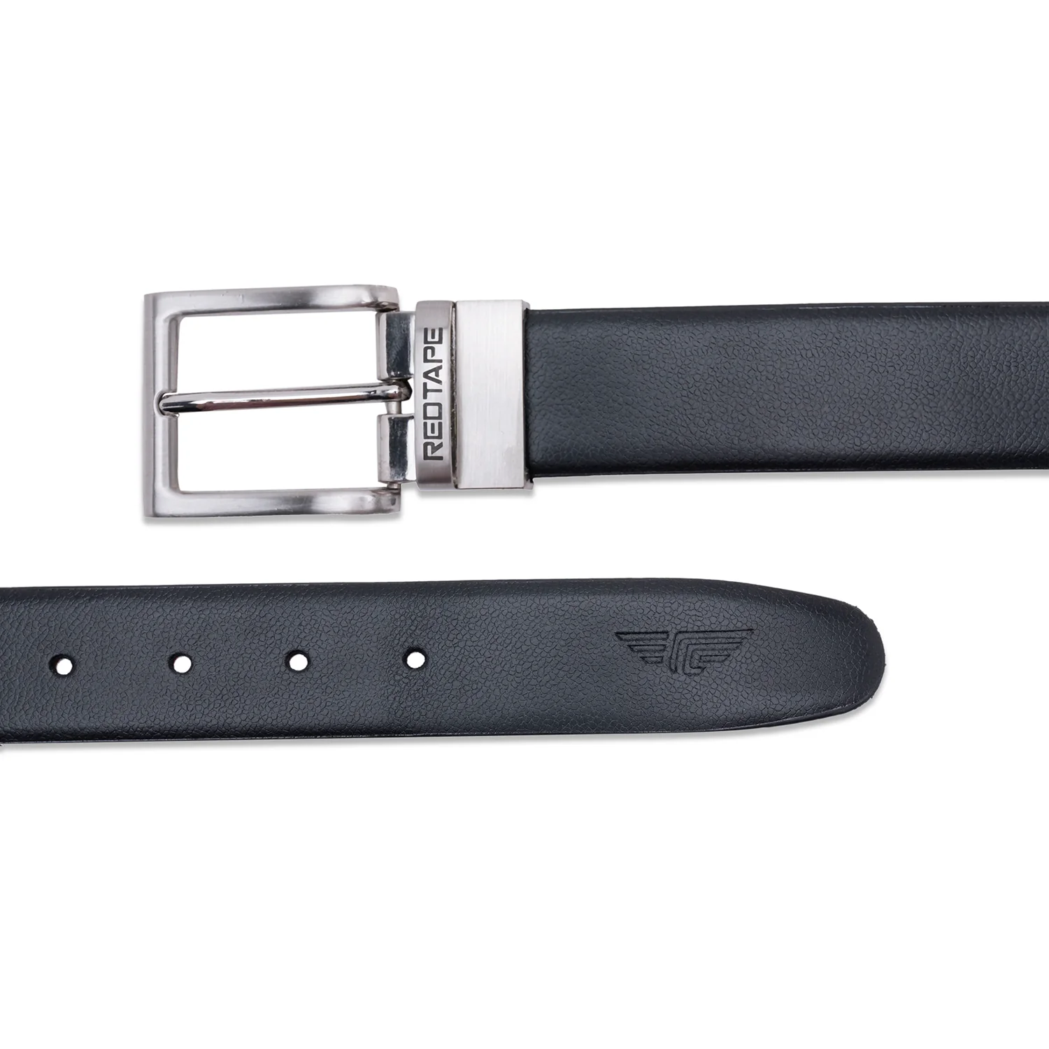 Black Brown Formal leather Belt for Men | Durable Leather Belt | TextuRed Leather Belt | Reversible - Image 5