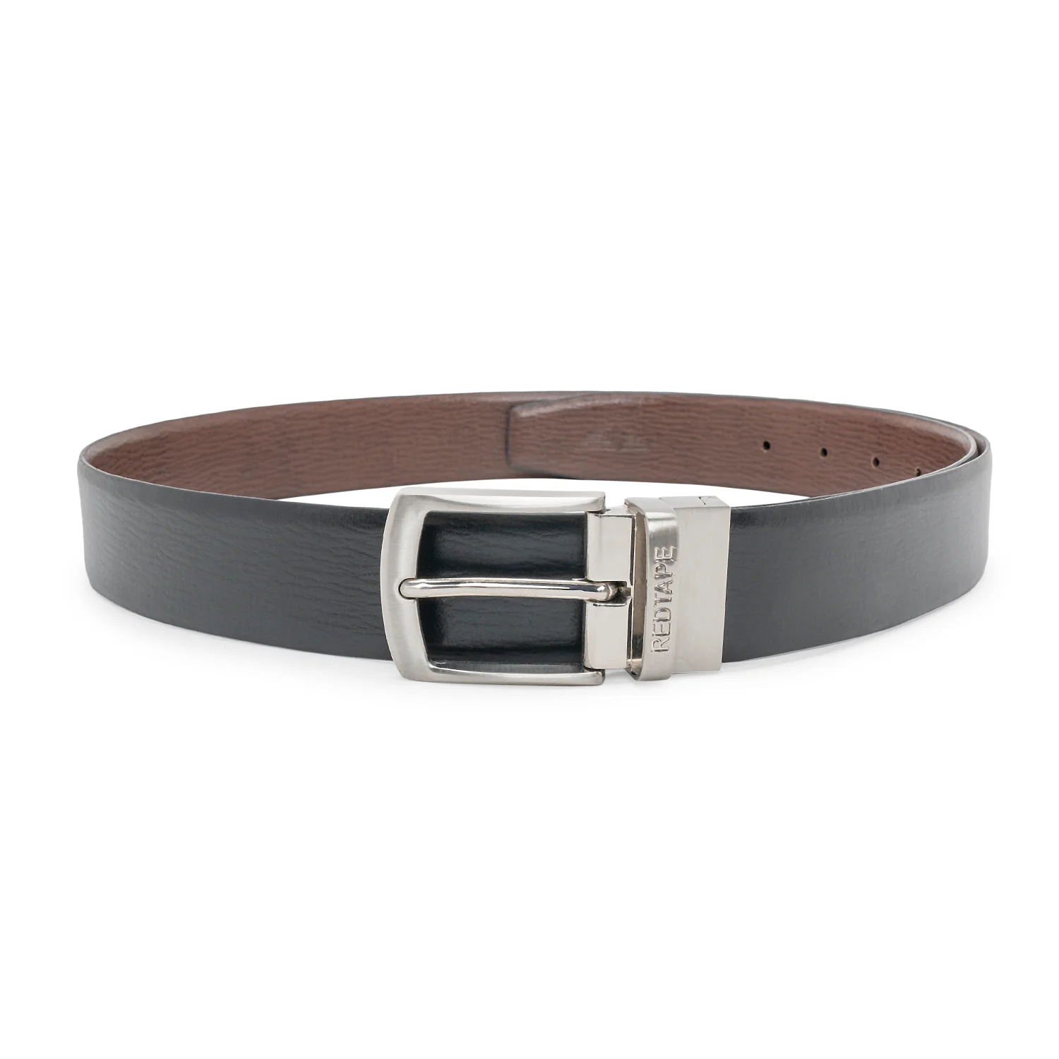Black Brown Formal leather Belt for Men | Durable Leather Belt | Textured Leather Belt | Reversible - Image 5