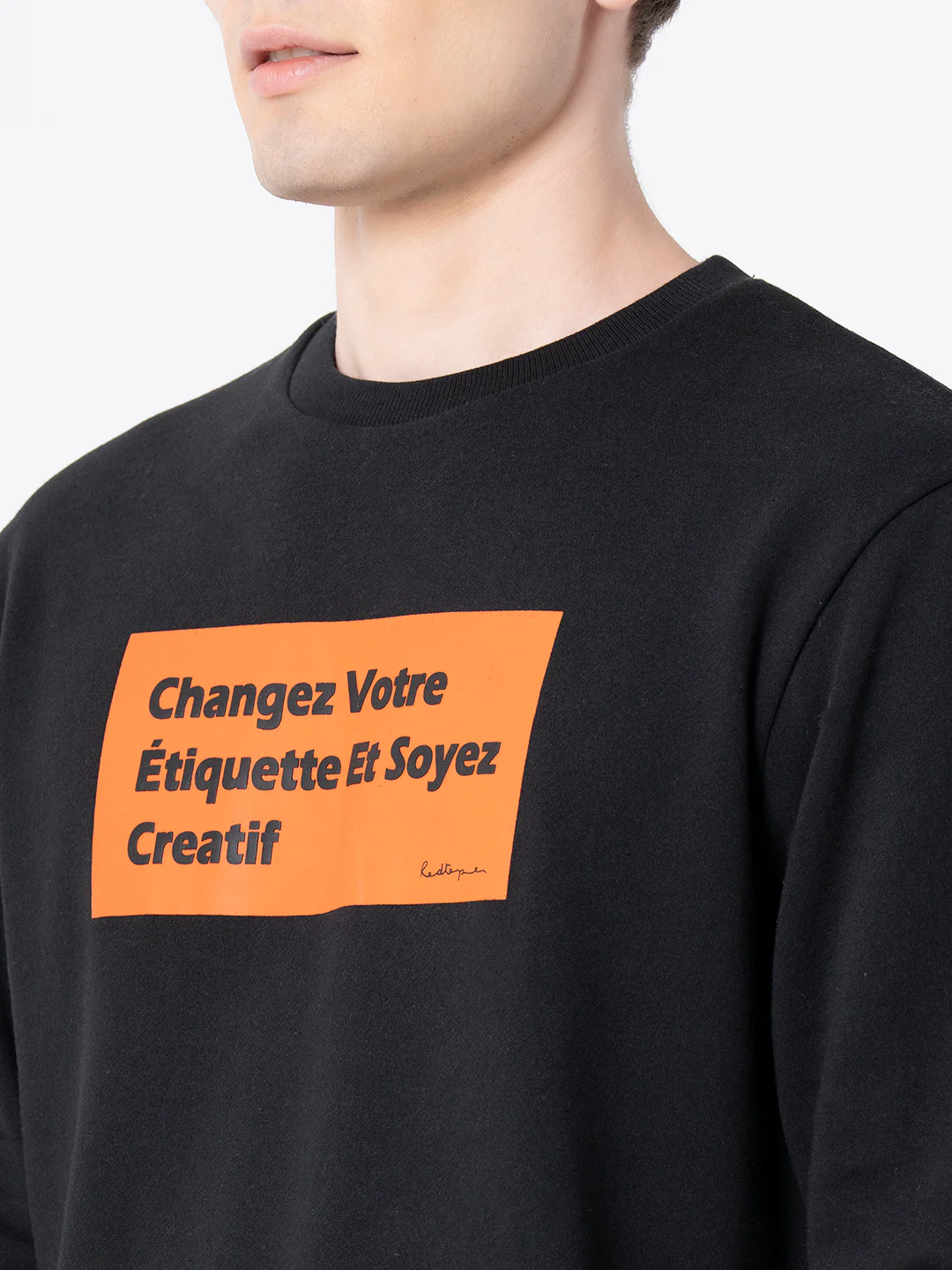Black Casual Sweatshirt for Men - Image 5