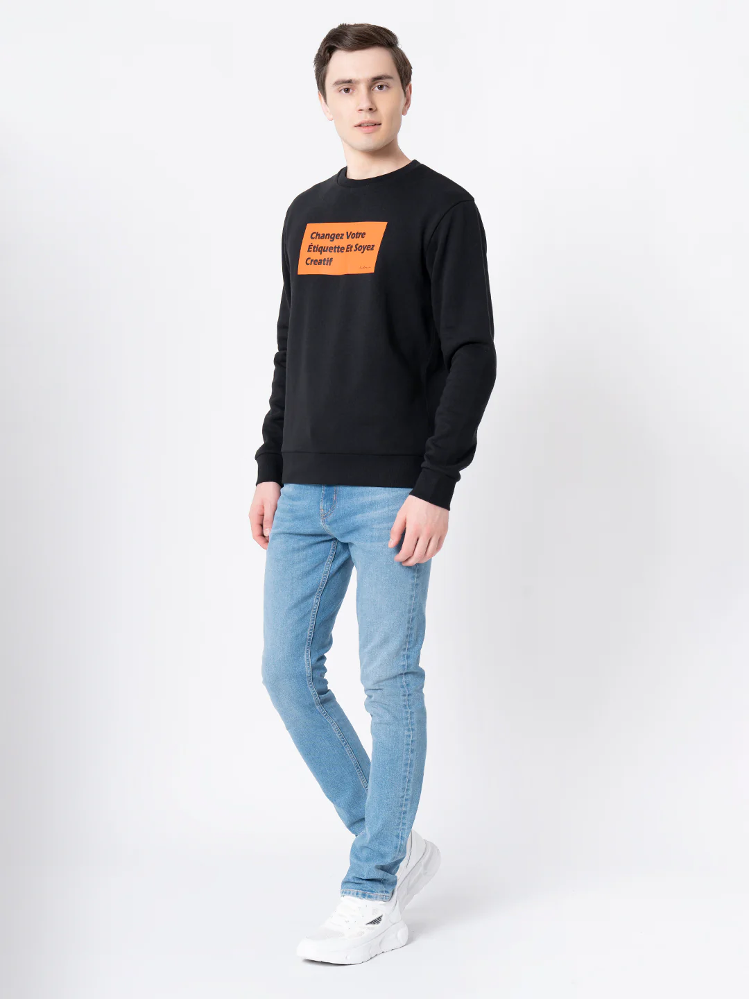 Black Casual Sweatshirt for Men - Image 6