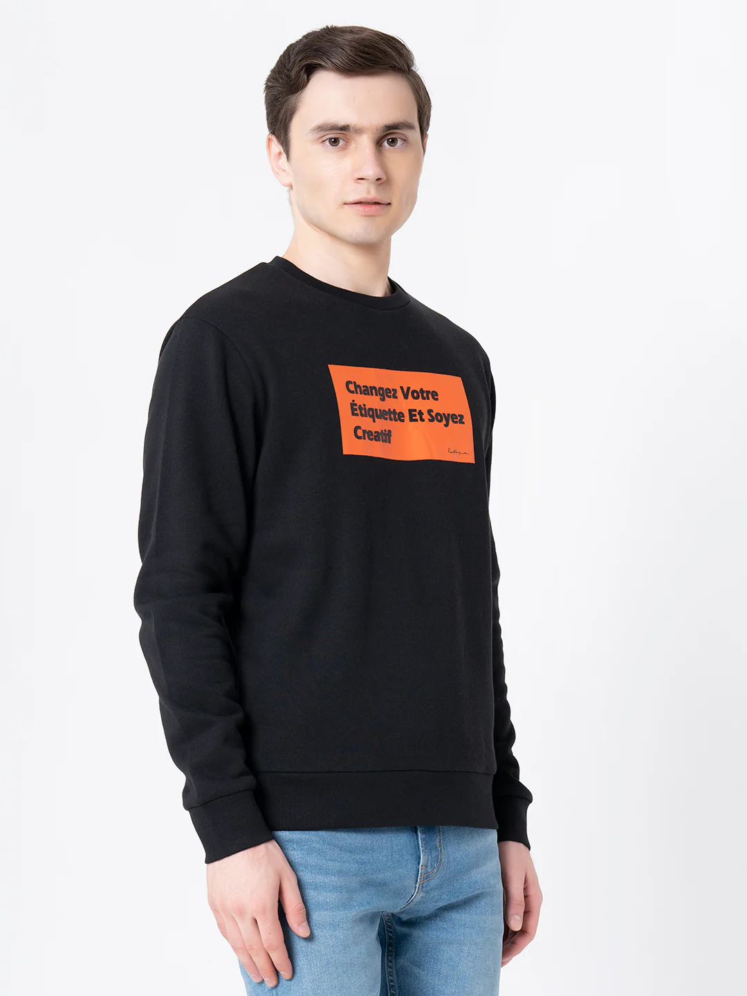 Black Casual Sweatshirt for Men - Image 7