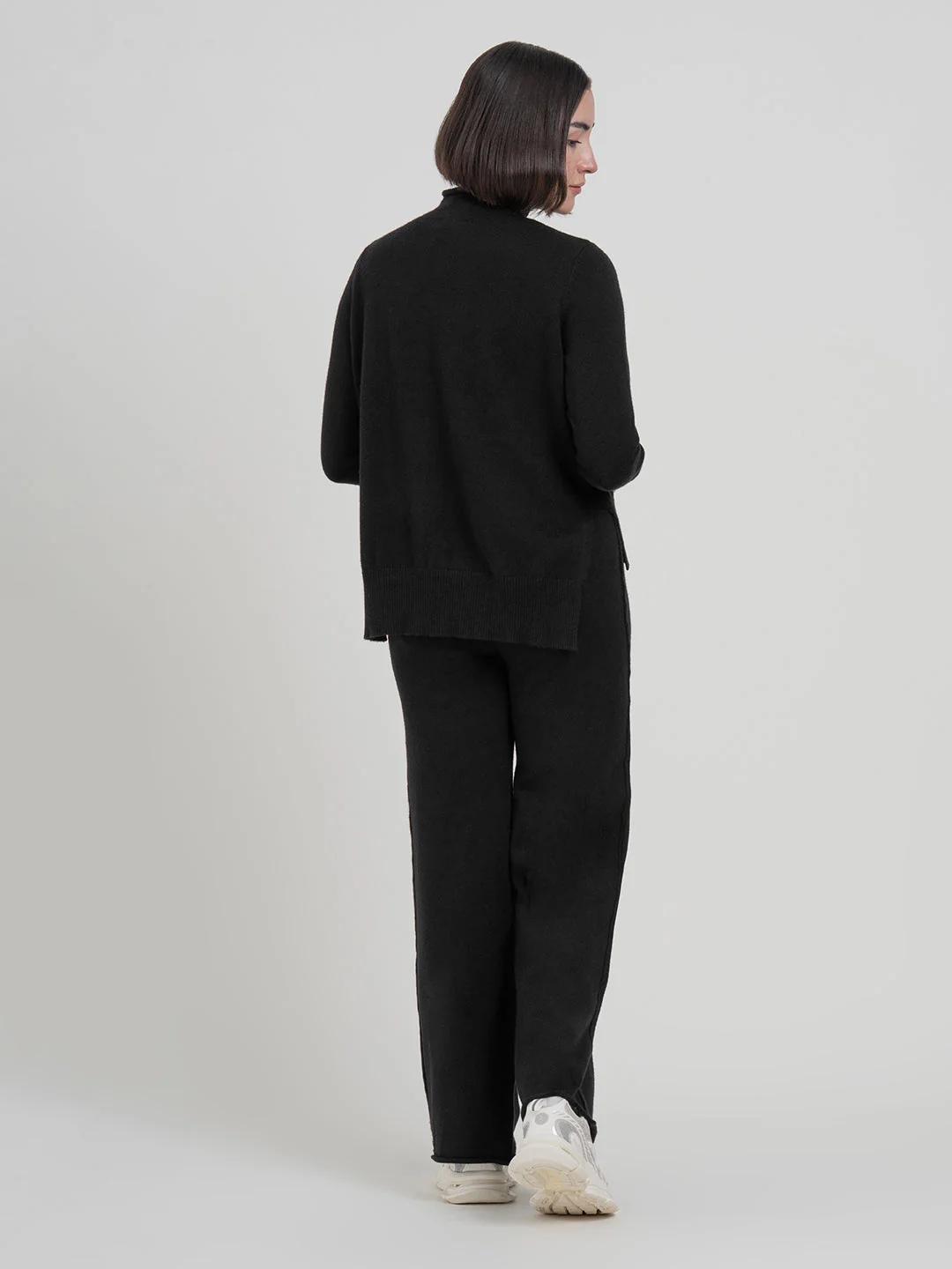 Black Co-Ord Sets Women | Full-Length Winter Knit Set - Image 5