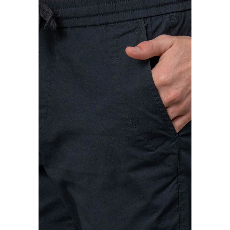 Black Cotton Joggers for Men - Image 4