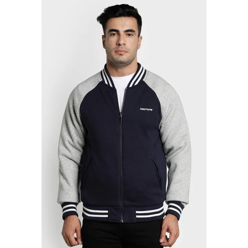 Black Dark Blue Reversible Men's Jacket - Image 3
