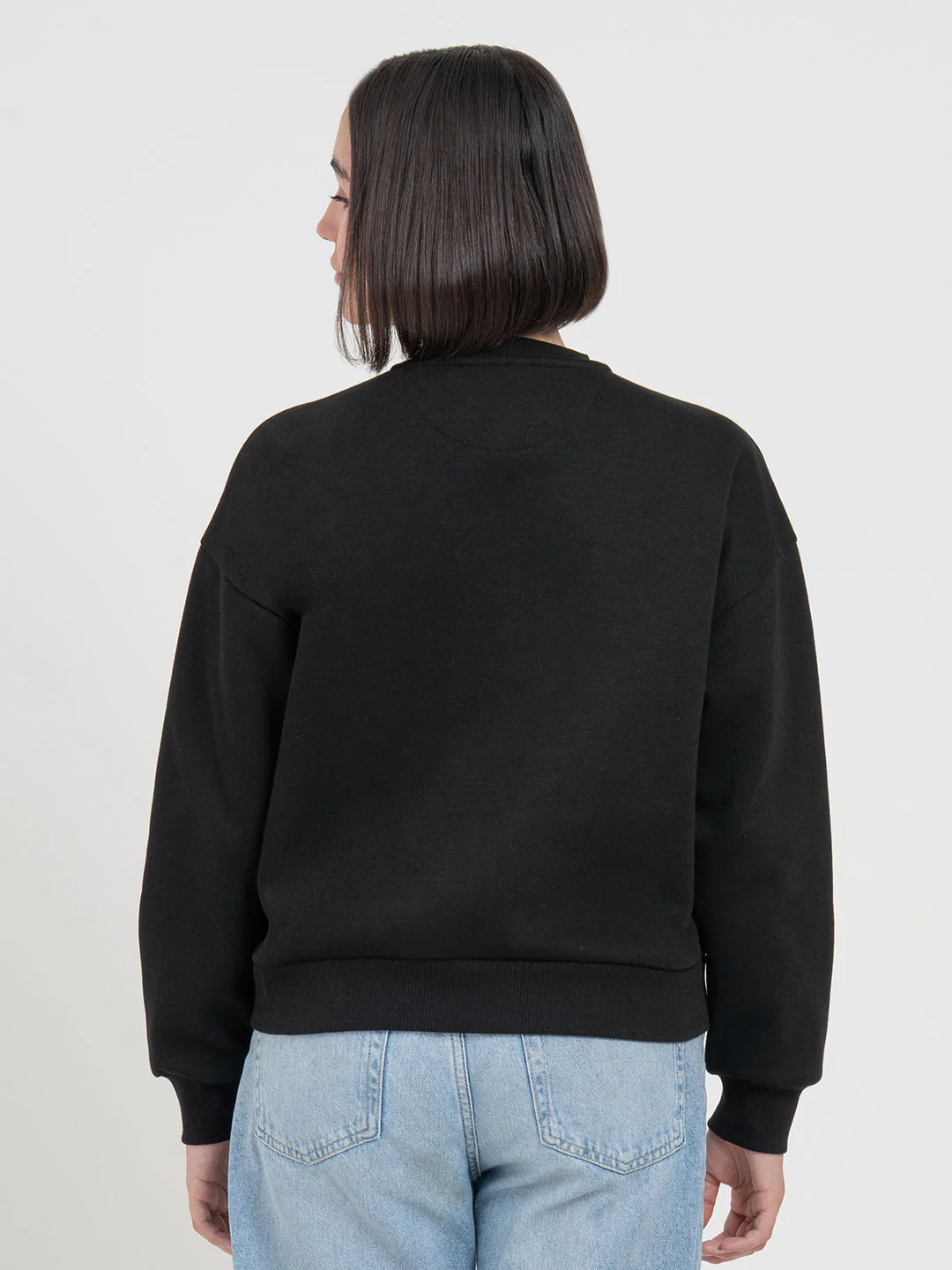 Black Graphic Sweatshirt for Women | Casual Everyday Comfort - Image 5