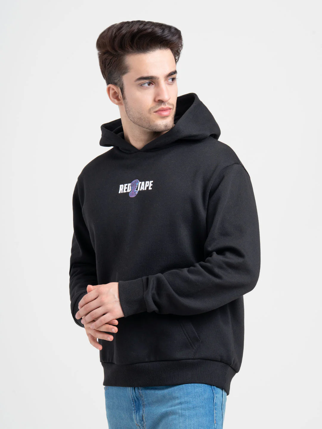 Black Hoodies for Men | Graphic Hoodie with Everyday Comfort - Image 3
