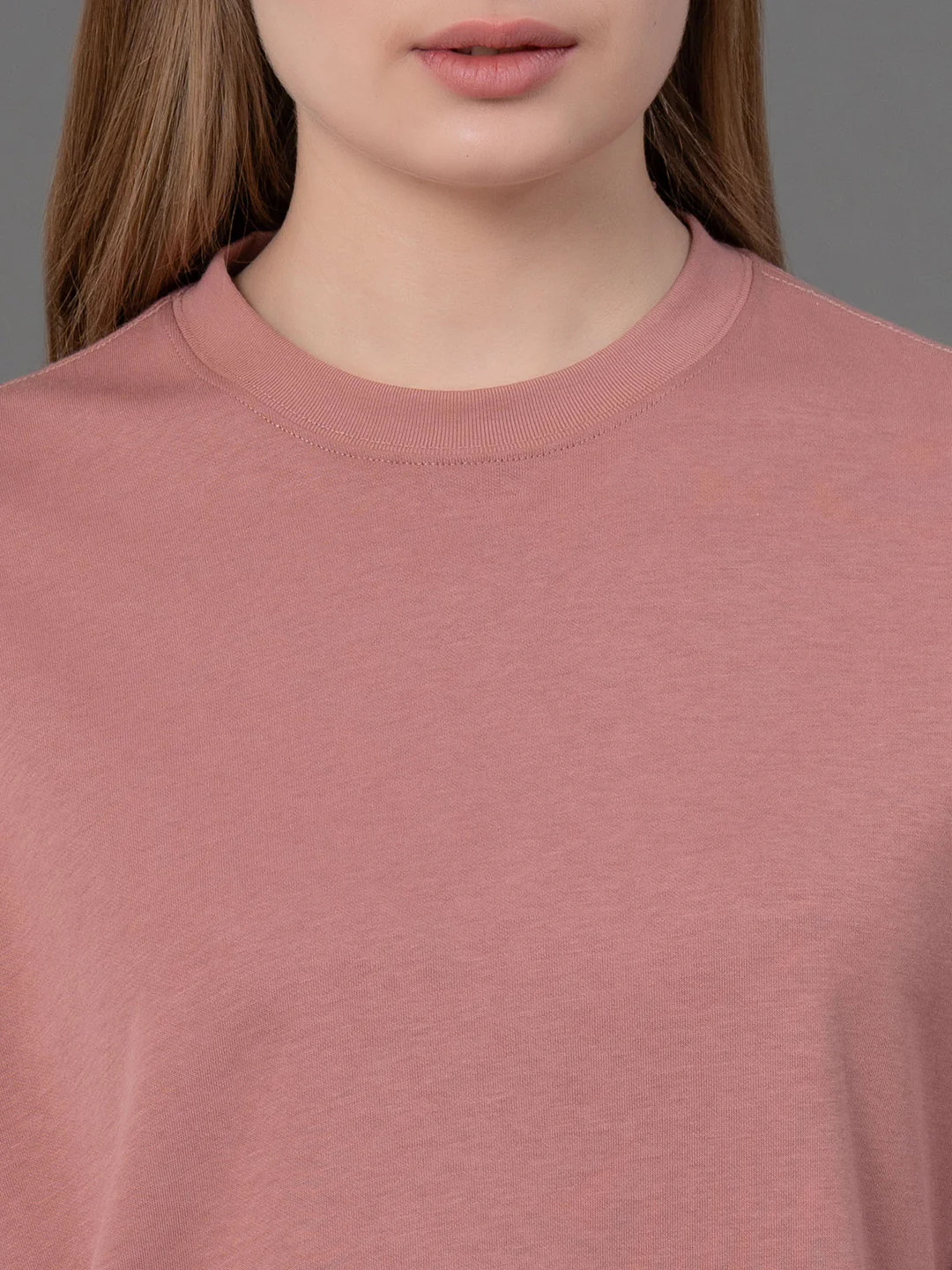 Dusty Pink Oversized T-Shirt for Women - Image 4