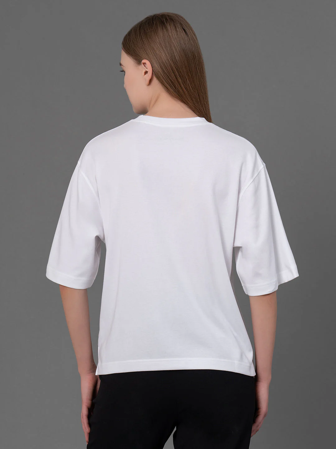 White Oversized T-Shirt for Women - Image 3