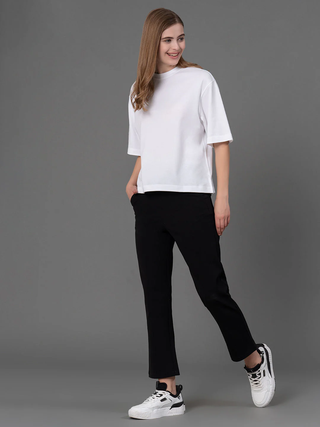 White Oversized T-Shirt for Women - Image 5