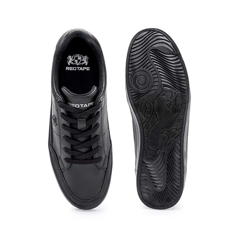 Black Sneaker Casual Shoes For Men | Soft Cushion Insole, Slip-ResisTance, Dynamic Feet Support, Arch Support & Perfect For Casual Wear - Image 6