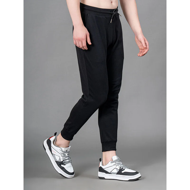 Black Solid Jogger for Men - Image 2