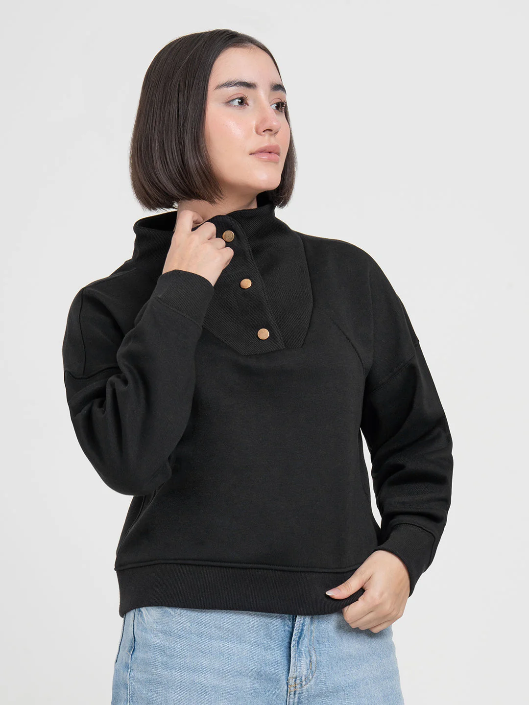 Black Sweatshirt for Women | Style for Elevated Casual Comfort - Image 7