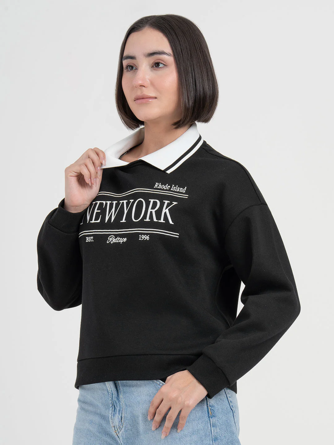Black Sweatshirt for Women | Sweatshirt for Chic Daily Fashion - Image 4