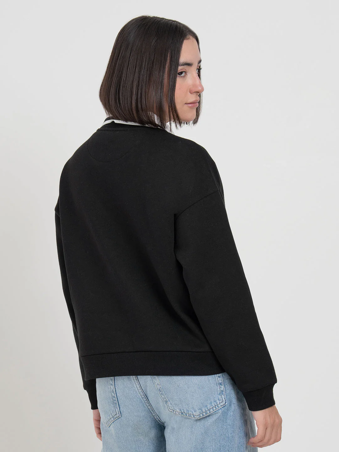 Black Sweatshirt for Women | Sweatshirt for Chic Daily Fashion - Image 5