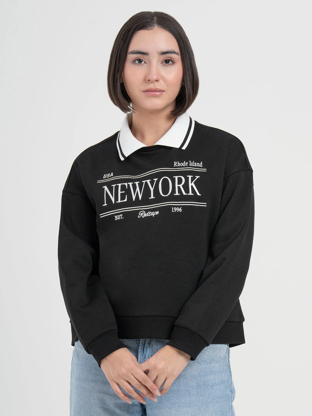 Black Sweatshirt for Women | Sweatshirt for Chic Daily Fashion - Image 8