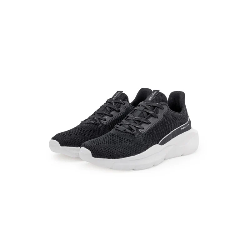 Black/White Sports Shoes for Men's- Lace-Up Shoes, Perfect Walking & Running Shoes for Men's - Image 5