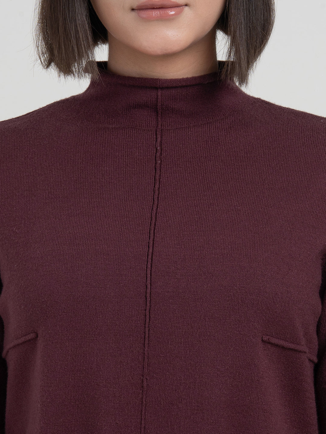 Dark Maroon Co-Ord Sets Women | Full-Length Winter Knit Set - Image 6