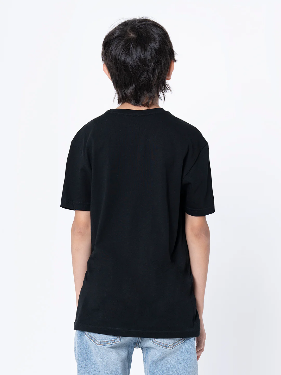 Boys Black Graphic Print T-Shirt - Image 3