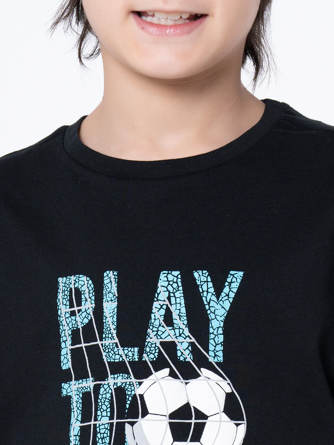Boys Black Graphic Print T-Shirt - Image 4