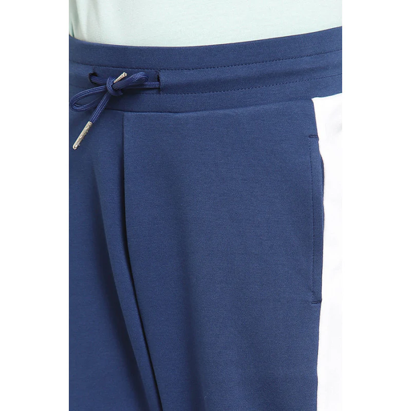 Boys Blue Color Block Joggers - Image 4